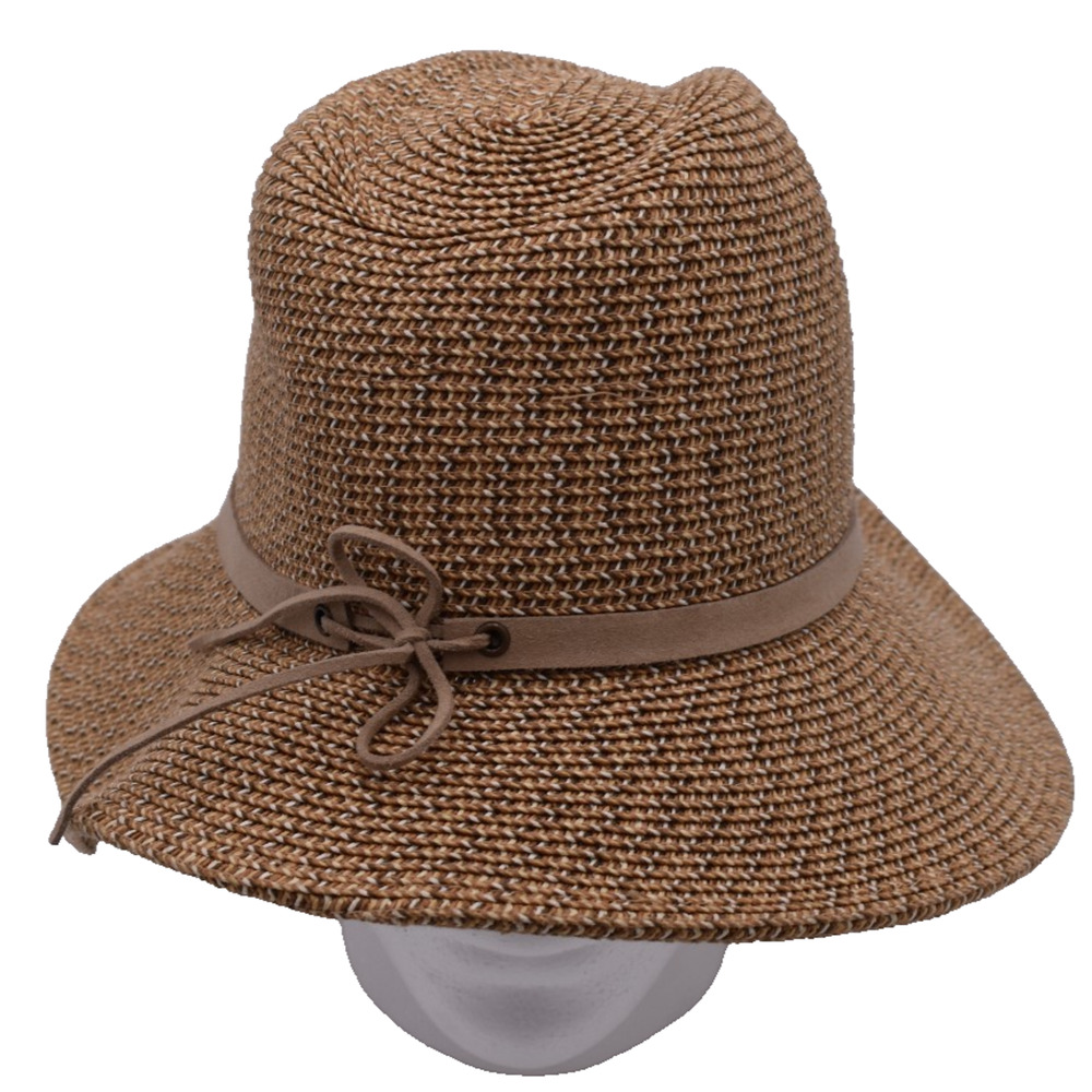 Lucky Brand Woven Straw Sun Hat w/ Tan Leather Band -- Adult OSFA